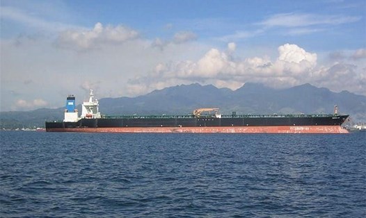 Tàu Adrian Darya 1 của Iran bị nghi chở dầu cho Syria. Ảnh: Telegraph