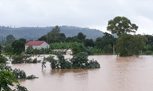 Mưa lớn gây ngập lụt nhiều nơi tại tỉnh Quảng Trị. (Ảnh: theo Tổ Quốc)