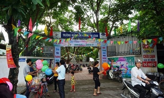 Lễ khai giảng năm học 2018-2019 tại trường Mầm non Hoàng Thị Loan (TP Vinh - Nghệ An). Ảnh: QĐ