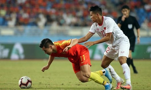 U22 Việt Nam đánh bại U22 Trung Quốc với tỉ số 2--0. Ảnh: Sina