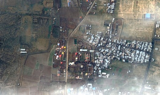 Ảnh vệ tinh cho thấy máy bay Ukraina bị rơi gần Tehran. Ảnh: 2020 Maxar Technologies/Reuters