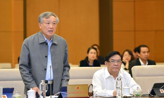 Chánh án Tòa án Nhân dân tối cao Nguyễn Hòa Bình. Ảnh Gia Hân