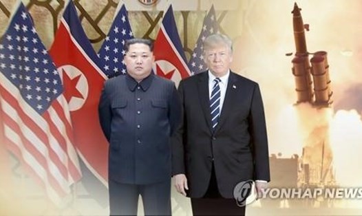 Tổng thống Donald Trump và Chủ tịch Triều Tiên Kim Jong-un. Ảnh: Yonhap.