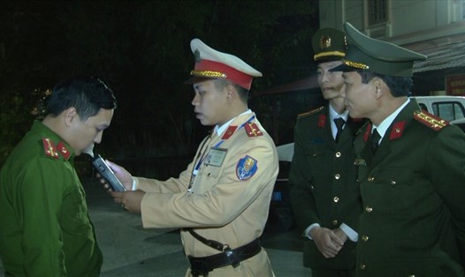 Đoàn kiểm tra đặc biệt của Công an tỉnh Ninh Bình sẽ tiến hành kiểm tra đột xuất 24/24 đối với tất cả CBCS trong toàn lực lượng. Ảnh: NT