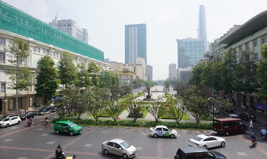 Đường Nguyễn Huệ có giá cao nhất là 162 triệu đồng/m2.  Ảnh: Minh Quân