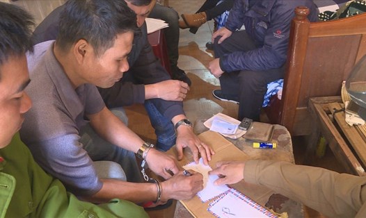 Nguyễn Văn Vương bị bắt quả tang tàng trữ ma túy