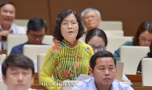 Bà Trần Thị Quốc Khánh - Ủy viên thường trực Ủy ban Khoa học, Công nghệ và Môi trường của Quốc hội. Ảnh Quochoi.vn