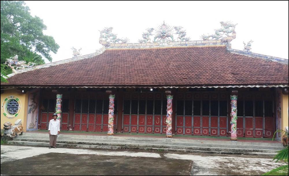 Đình làng Hiền Sỹ (xã Phong Sơn, huyện Phong Điền, Thừa Thiên - Huế) - nơi bị kẻ cắp đột nhập trộm đi cổ vật thời vua Tự Đức. Ảnh: T.H