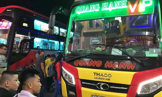 Hành khách về quê ăn Tết Nguyên đán Canh Tý 2020 tại Bến xe phía Nam (Nha Trang, Khánh Hòa). Ảnh: PV