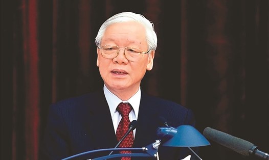 Tổng Bí thư, Chủ tịch Nước Nguyễn Phú Trọng. Ảnh: T.Vương