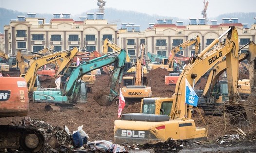 Bệnh viện dã chiến dự kiến được xây trong vòng 6 ngày ở Vũ Hán để kiểm dịch và tránh lây lan rộng. Ảnh: South China Morning Post