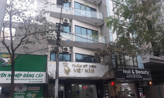 Thẩm mỹ viện Việt Hàn nơi bệnh nhân bị hoại tử đùi sau khi hút mỡ.