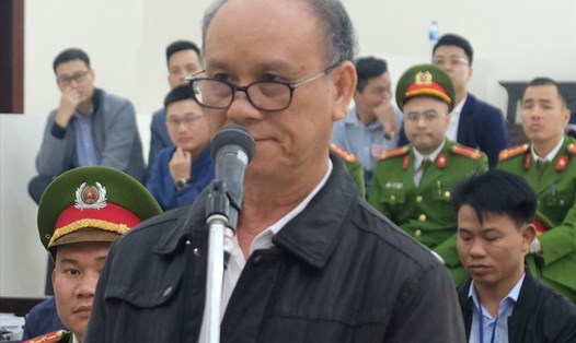 Bị cáo Trần Văn Minh (cựu chủ tịch UBND TP.Đà Nẵng) tại phiên tòa.