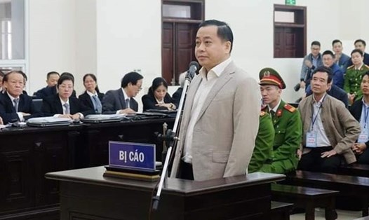 Bị cáo Phan Văn Anh Vũ tại phiên tòa hôm nay 4.1.