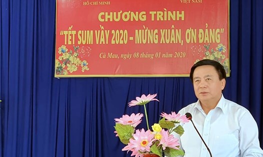 Đồng chí Nguyễn Xuân Thắng phát biểu tại chương trình. Ảnh: Nhật Hồ.