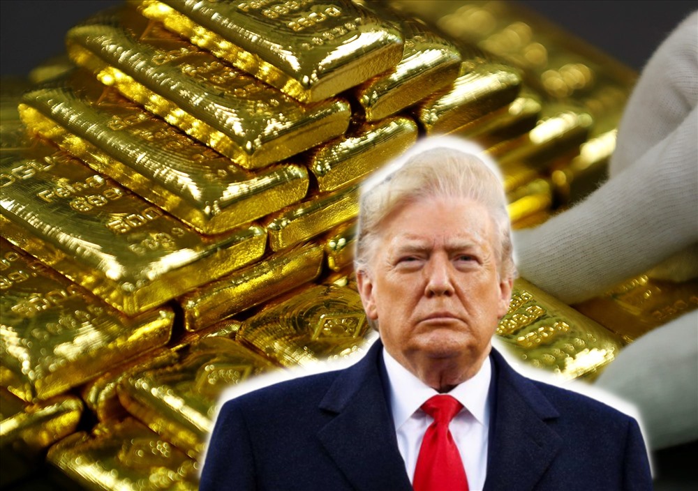 Giá vàng đã chạm đỉnh 1.600 USD/ounce sau khi Iran tấn công căn cứ quân sự của Mỹ. Ảnh TL