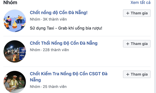 Hàng loạt các hội nhóm chỉ dẫn các chốt CSGT tại Đà Nẵng được "dân nhậu" lập ra