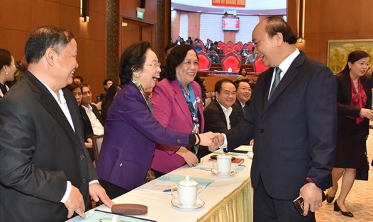 Thủ tướng Chính phủ Nguyễn Xuân Phúc tham dự Hội nghị. Ảnh VGP