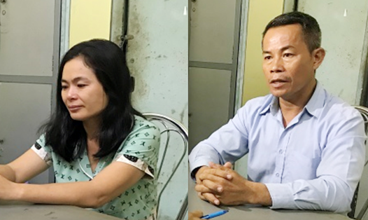 Mai Thị Hồng và Nguyễn Thành Hưng bị cơ quan công an tạm giữ để điều tra về hai tội danh “gây rối trật tự nơi công cộng và cố ý làm hư hỏng tài sản”. Ảnh: Công an Đồng Nai