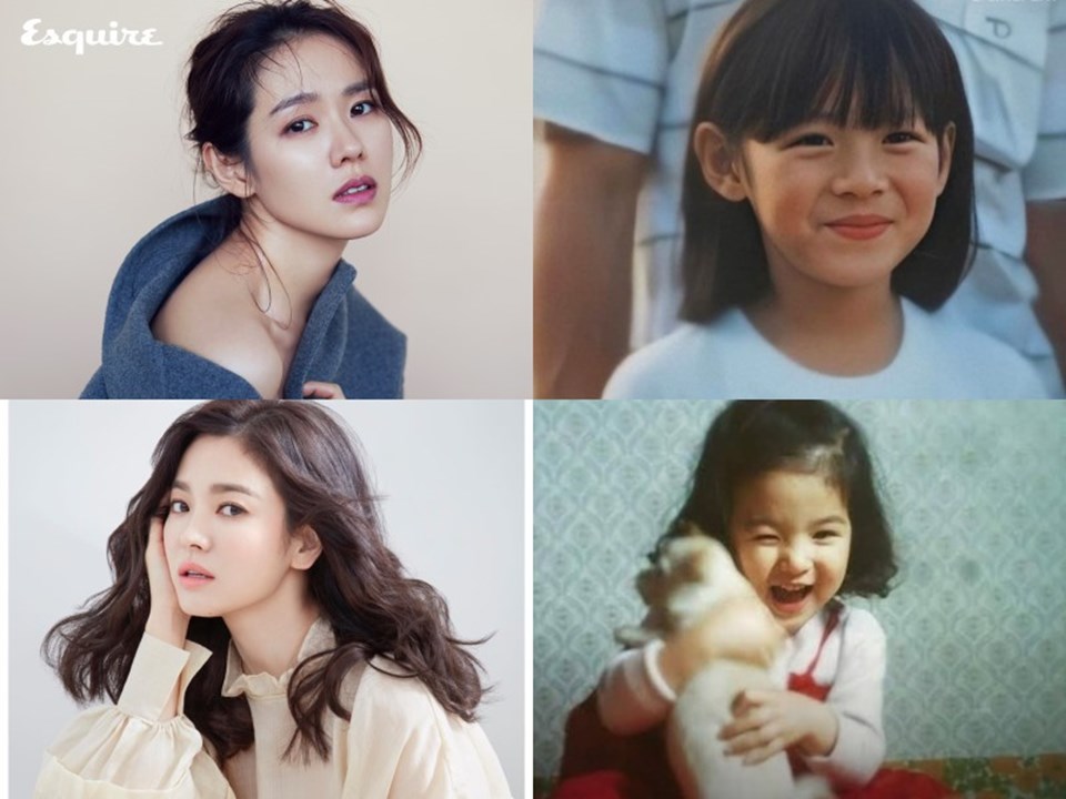 Son Ye Jin và Song Hye Kyo sở hữu nhan sắc xuất chúng từ nhỏ. Ảnh chụp màn hình. Son Ye Jin và Song Hye Kyo sở hữu nhan sắc xuất chúng từ nhỏ. Ảnh chụp màn hình.