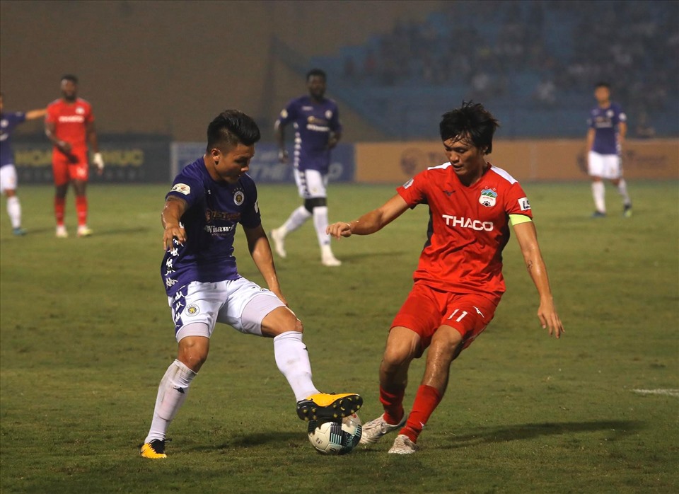 Lịch thi đấu V.League 2020 giai đoạn 2 vòng 2: HAGL vs Hà Nội FC. Ảnh S.T