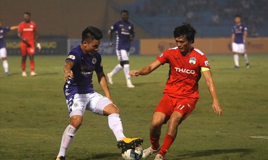 Lịch thi đấu V.League 2020 giai đoạn 2 vòng 2: HAGL vs Hà Nội FC. Ảnh S.T