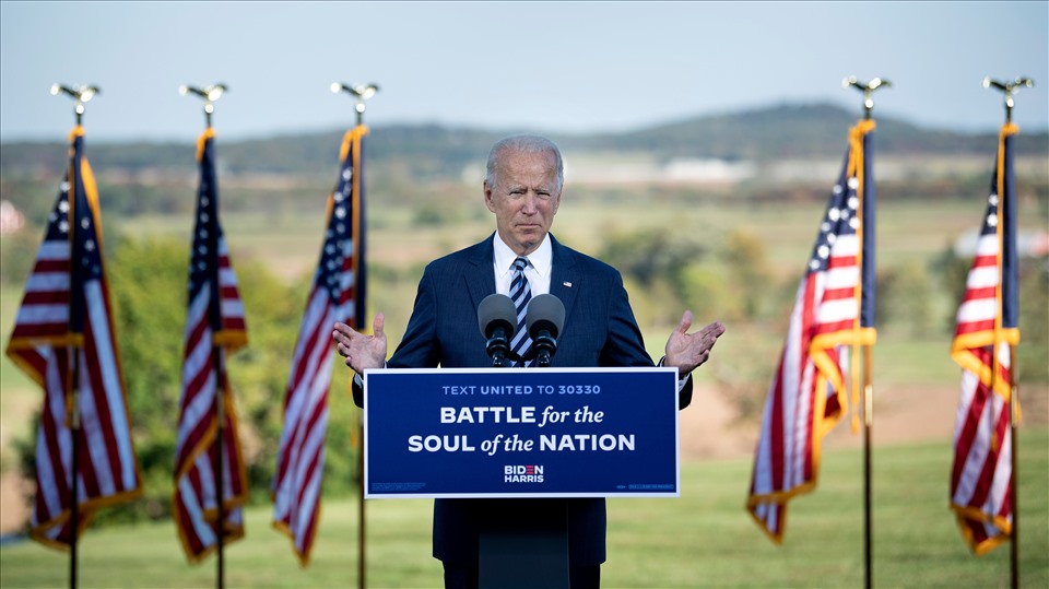 Ứng viên tranh cử Tổng thống đảng Dân chủ Joe Biden. Ảnh: AFP