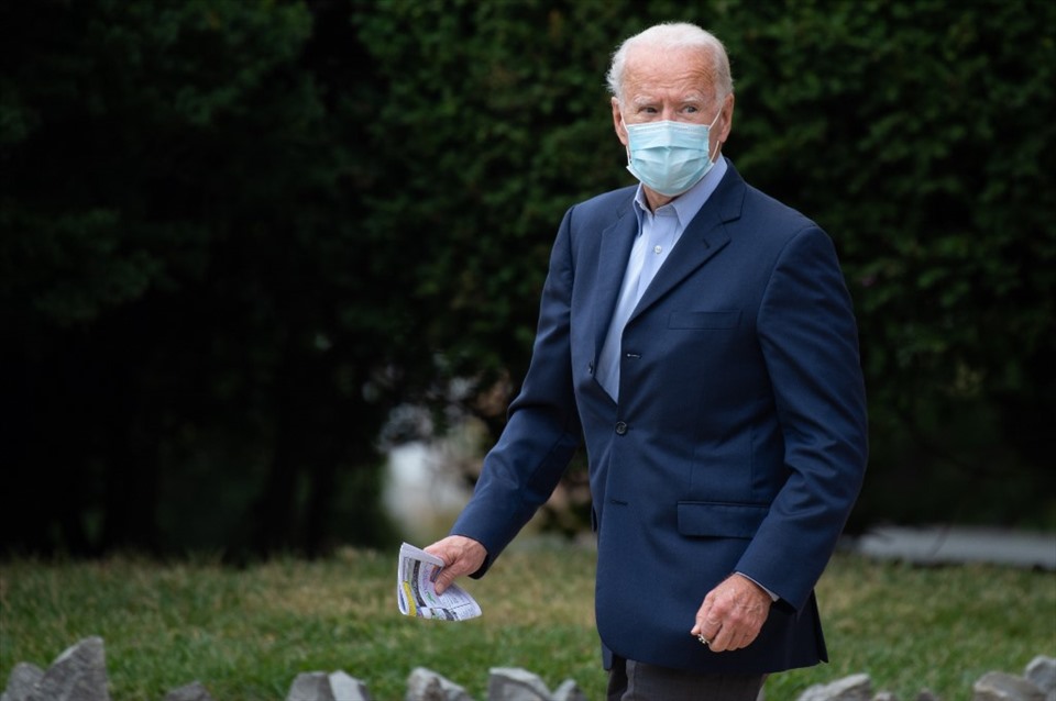Thăm dò bầu cử Mỹ mới cho thấy ông Joe Biden có sự ủng hộ lớn nhất kể từ 1936. Ảnh: AFP.