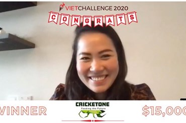 CricketOne trở thành tân Quán quân của cuộc thi dự án khởi nghiệp VietChallenge 2020. Ảnh: BTC