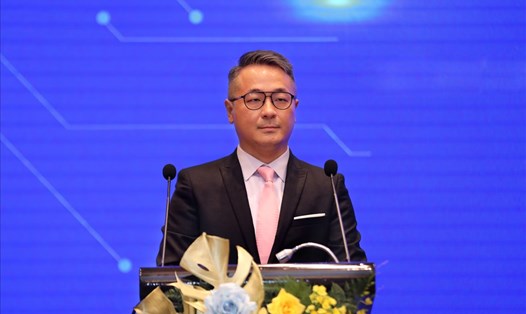 Ông Chen Yi - Chung phát biểu trong buổi lễ bổ nhiệm Quyền Tổng Giám đốc. Ảnh: SCB