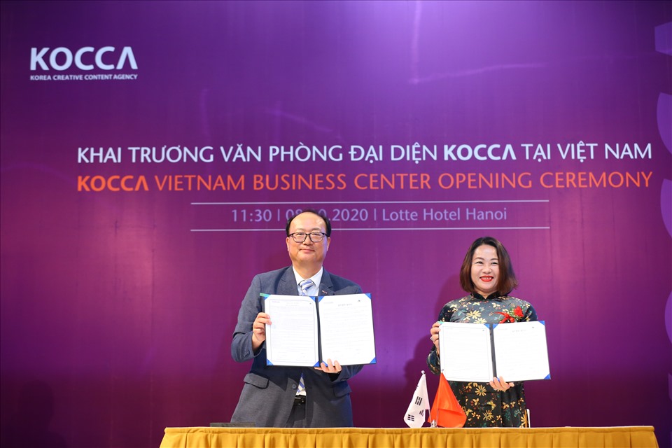 Hàn Quốc chính thức khai trương Văn phòng Kocca tại Việt Nam. Ảnh: BTC.