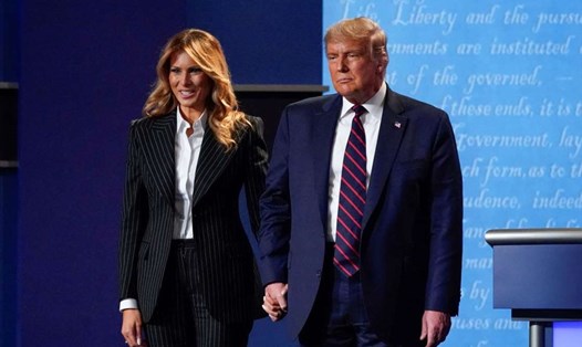 Đệ nhất phu nhân Melania Trump xuất hiện lần cuối vào ngày 29.9 trong cuộc tranh luận tổng thống lần 1. Ảnh: AFP