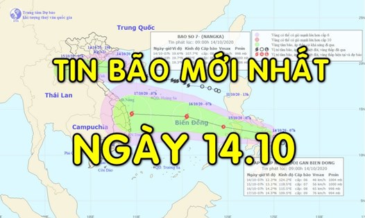 Tin bão mới nhất: Bão số 7 Nangka giật cấp 10, đổ bộ Thái Bình tới Nghệ An.