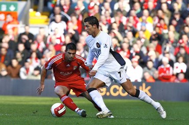 Man United đã giành được Cristiano Ronaldo, dù Liverpool là đội phát hiện anh trước. Ảnh: Getty Images