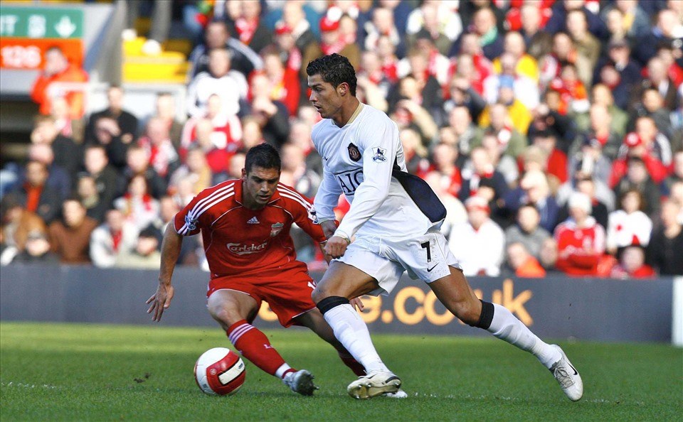 Man United đã giành được Cristiano Ronaldo, dù Liverpool là đội phát hiện anh trước. Ảnh: Getty Images