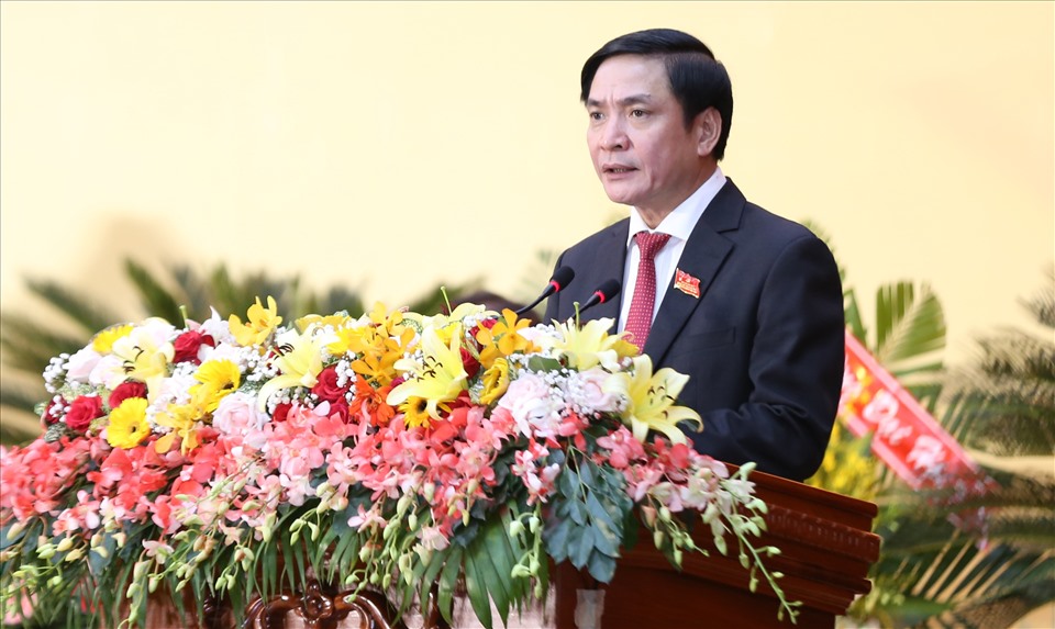 Chân dung ông Bùi Văn Cường - Uỷ viên Trung ương Đảng, Bí thư Tỉnh ủy Đắk Lắk (khóa XVII). Ảnh Kim Bảo