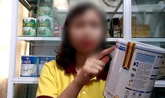 Một sản phẩm dinh dưỡng được đại lý của Công ty NCT3 quảng cáo là “sữa bán chạy nhất trang web Bộ Y tế”. Ảnh: PV