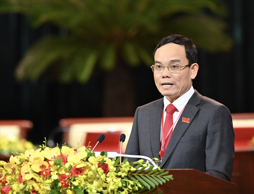 Ông Trần Lưu Quang tiếp tục được bầu làm Phó Bí thư Thành ủy TPHCM nhiệm kỳ 2020 - 2025. Ảnh BTC Đại hội cung cấp