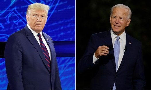 Tổng thống Donald Trump và ứng viên Joe Biden đã có cuộc "so găng" trong 2 phiên hỏi đáp riêng rẽ trên sóng của các kênh truyền hình khác nhau vào thời điểm hơn 2 tuần nữa tới cuộc bầu cử Mỹ 2020. Ảnh: CNN.