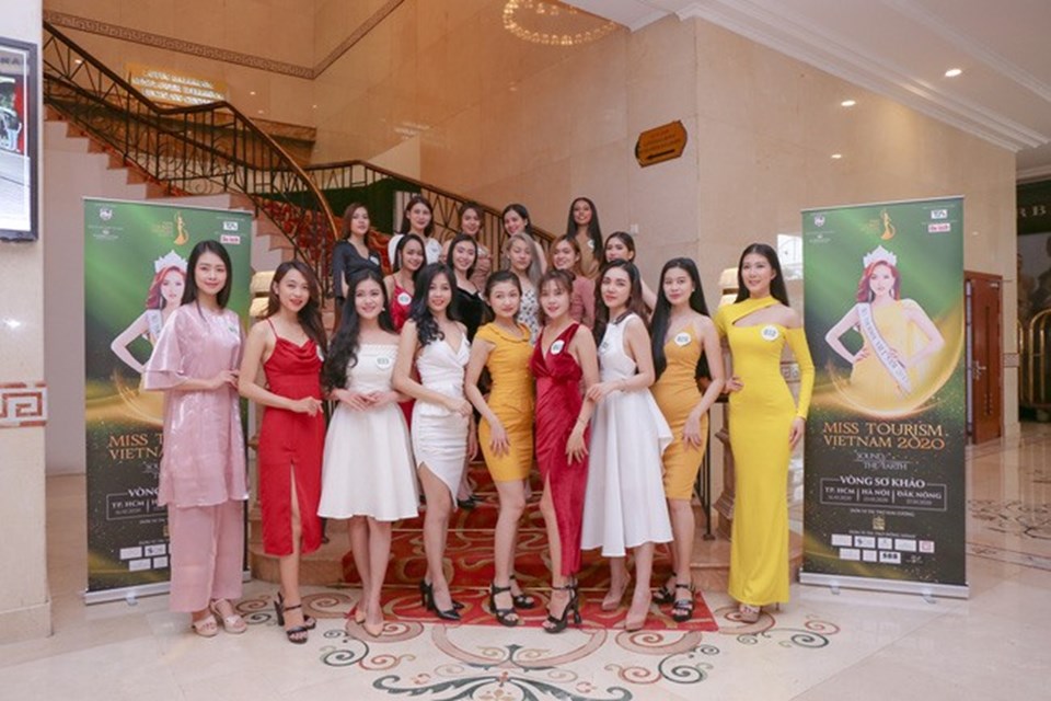 Các thí sinh tại Miss Tourism Vietnam 2020. Ảnh: CTCC Các thí sinh tại Miss Tourism Vietnam 2020. Ảnh: CTCC