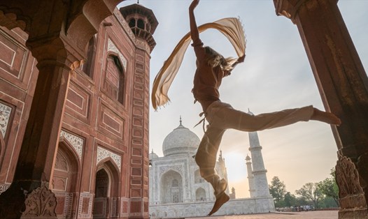Khu lăng mộ Taj Mahal ở Agra, Ấn Độ. Ảnh: Getty.