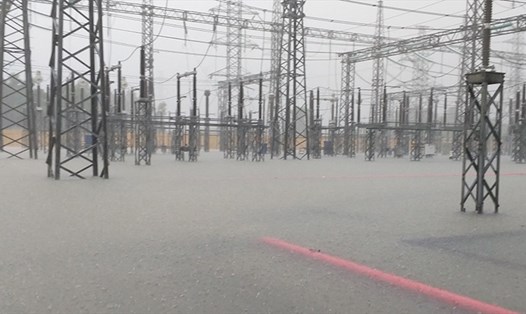 TBA 220 kV Huế ngập nặng sau mưa lũ