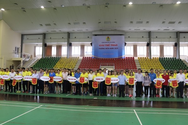 Công đoàn Bộ Tài chính tổ chức giải thể thao thường niên năm 2020. Ảnh: Nguyễn Thiện
