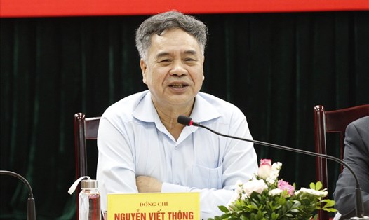 PGS.TS Nguyễn Viết Thông - Tổng Thư ký Hội đồng Lý luận Trung ương. Ảnh T.Vương