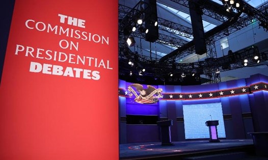 Phiên tranh luận bầu cử Mỹ cuối cùng giữa Tổng thống Donald Trump và ứng viên Joe Biden dự kiến tổ chức tối 22.10. Ảnh: CNN.