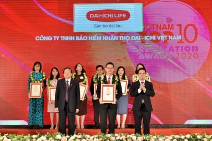 Dai-ichi Life Việt Nam đạt Top 10 Công ty Bảo hiểm Nhân thọ uy tín năm 2020