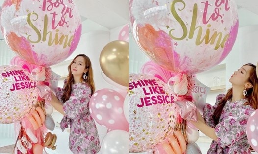 Jessica đăng ảnh kỷ niệm nhân ngày phát hành tiểu thuyết đầu tay “Shine”. Ảnh chụp màn hình.