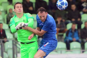 Filip Nguyễn thi đấu xuất sắc tại vòng play-off Europa League. Ảnh Slovan Liberec
