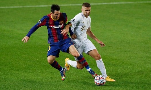 Messi có trận đấu tốt trong ngày ra quân Champions League 2020/21. Ảnh Reuters