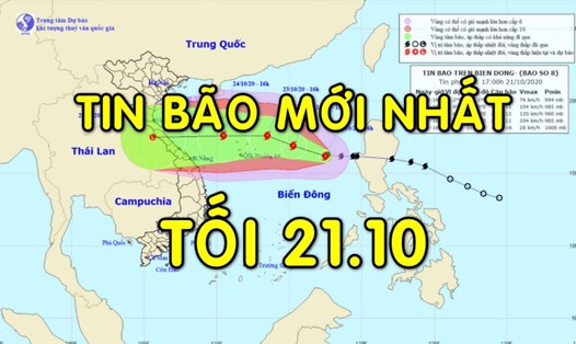 Tin bão mới nhất: Bão số 8 giật cấp 13, cách Hoàng Sa 300km trong 24h tới.